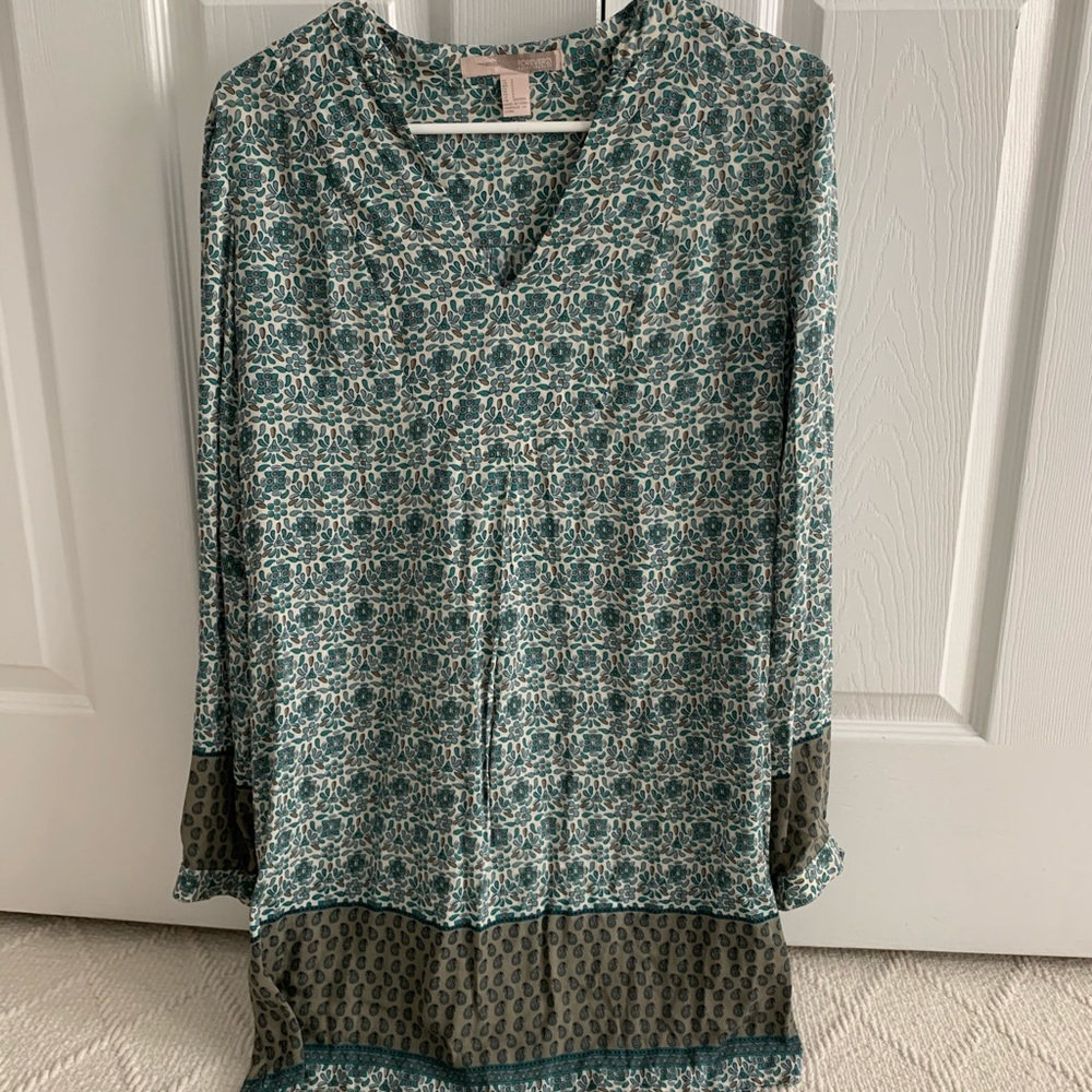 Forever 21 Green Patterned Dress